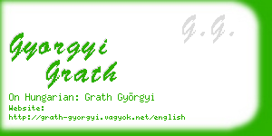 gyorgyi grath business card