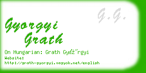 gyorgyi grath business card